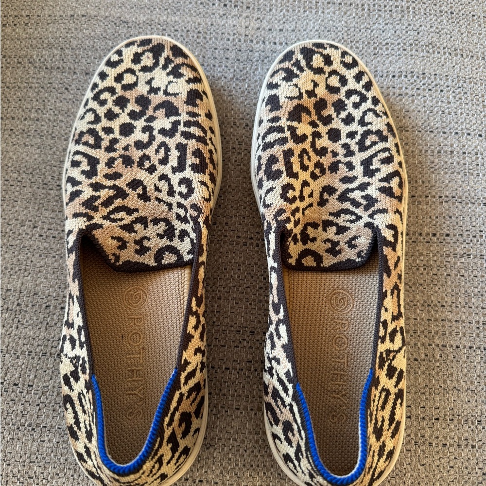 Rothy's Leopard Print Slip-On Shoes